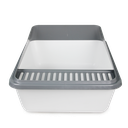 Go Fresh - High Back Cat Litter Box Large - Grey
