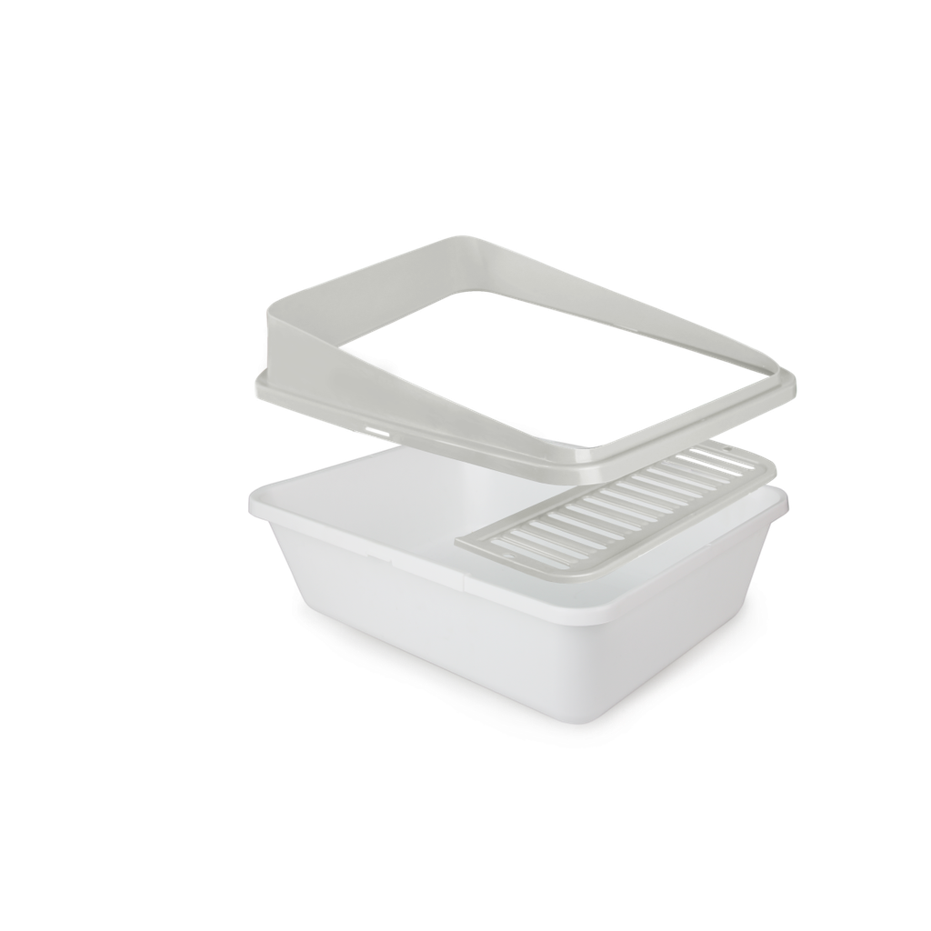 Go Fresh - High Back Cat Litter Box Small - Sand