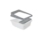Go Fresh - High Back Cat Litter Box Large - Grey
