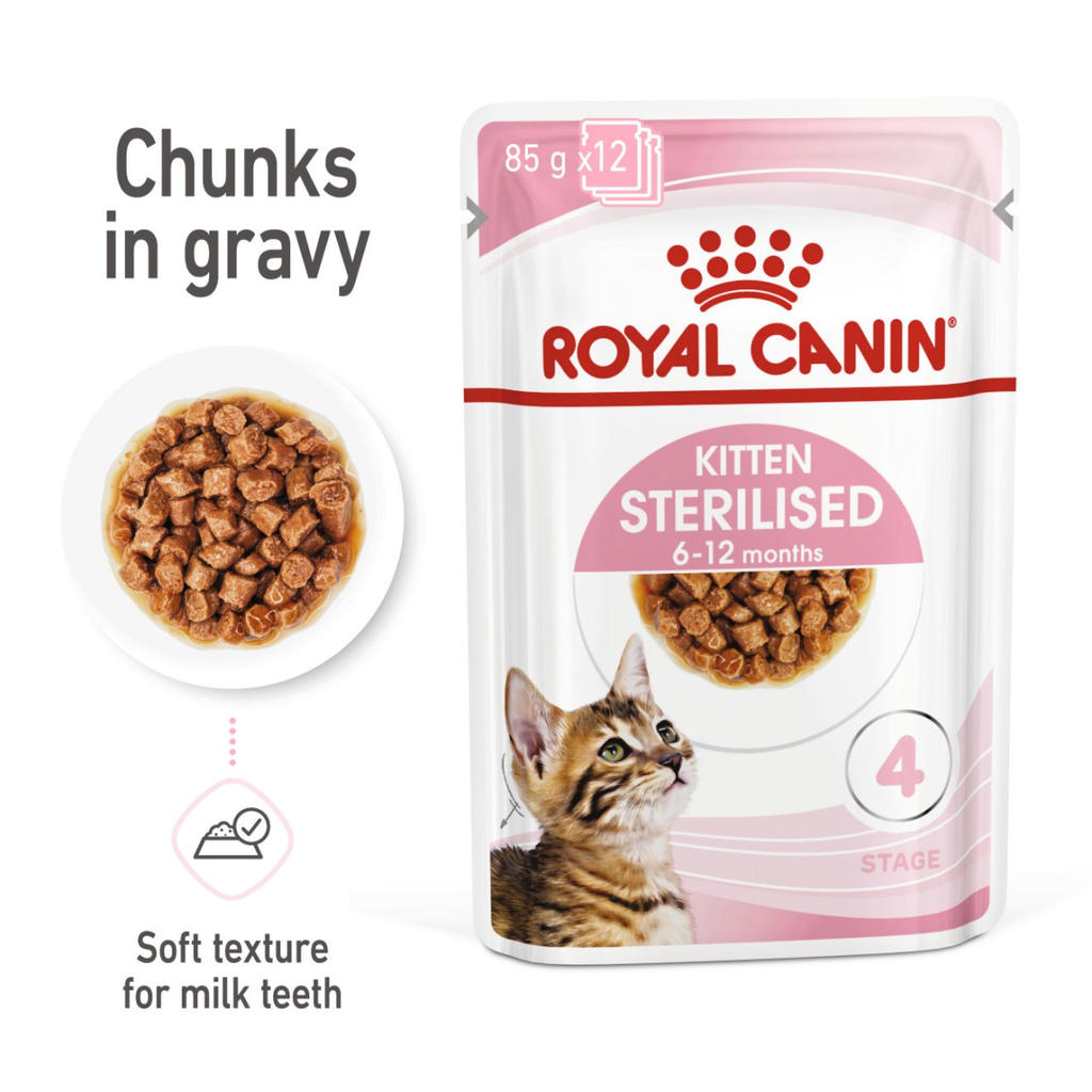 Feline Health Nutrition Kitten Sterilised Gravy (WET FOOD - Pouch)