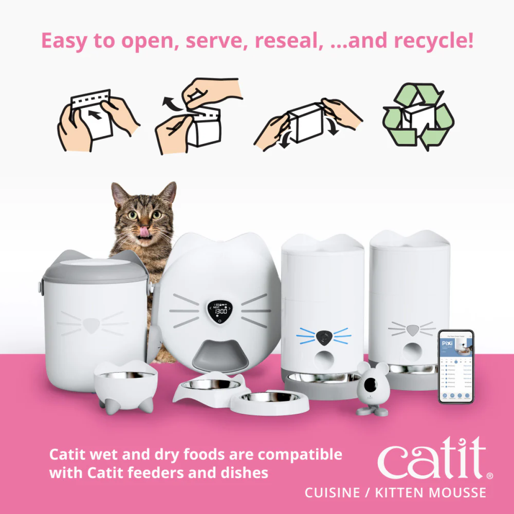 Catit Cuisine Chicken Mousse Kitten Food, 90g Tetra