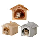  Cat House Bed 46*40*34 (Brown-M)
