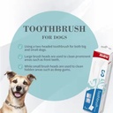  Bioline Toothbrush for Dogs Set 4pcs