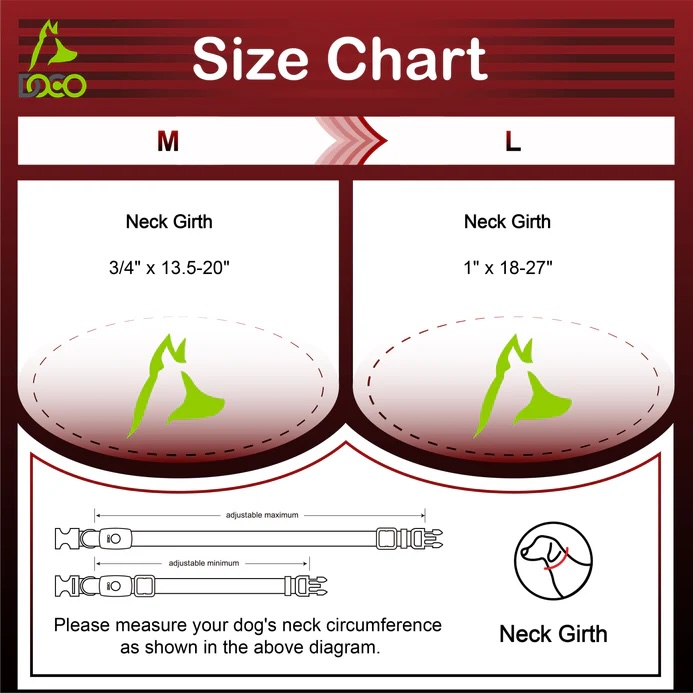 DOCO® AirTag D-ring Collar 2.0 x 34-51cm (M)