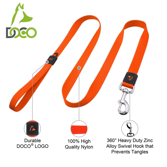 DOCO® Signature Nylon Leash - 4ft-1.5 x 120cm (S)