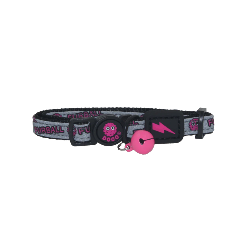 DOCO® Reflective Cat Collar - Printed Pattern, 1.0 X 19-31 cm (XS)