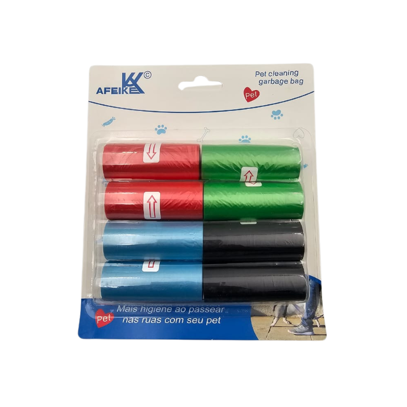 Saas Printed Pet Poop Bag 8 pcs kit