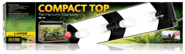 Exo Terra Compact Terrarium Top, 4 Light Socket 90 cm