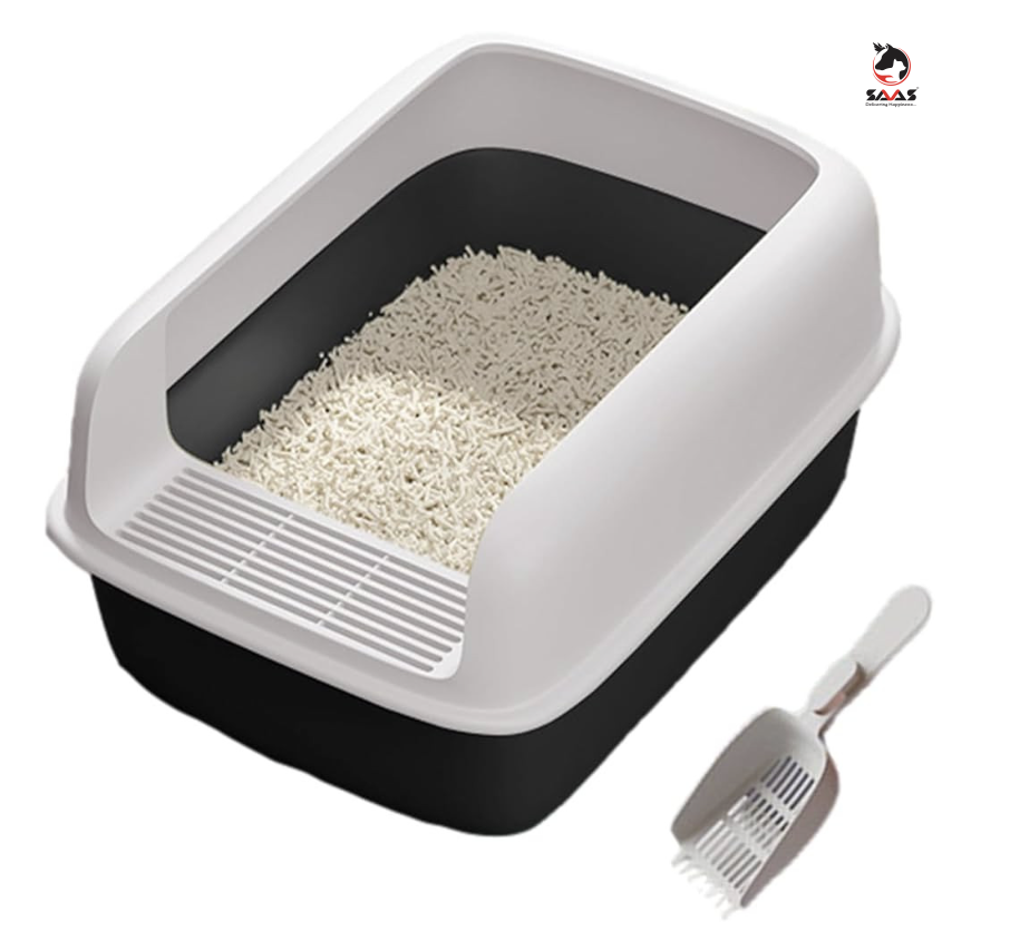 Saas Semi Closed Cat Litter Box L(52*38*21)