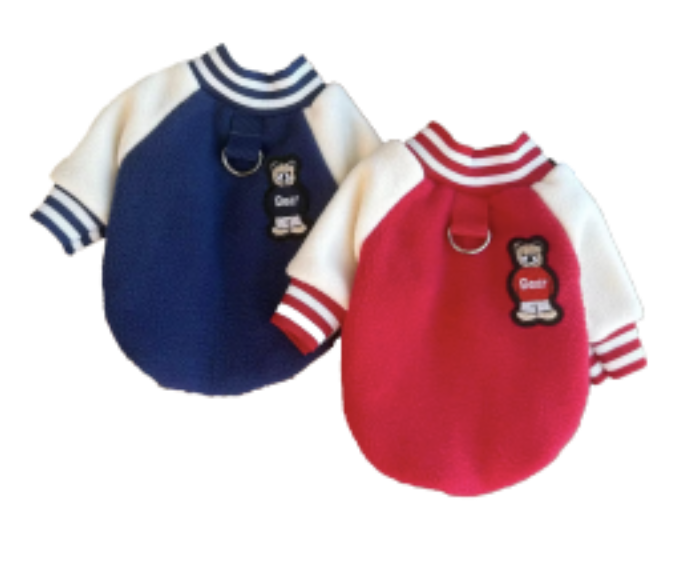 Saas Pet Winter Clothes - Blue & Red