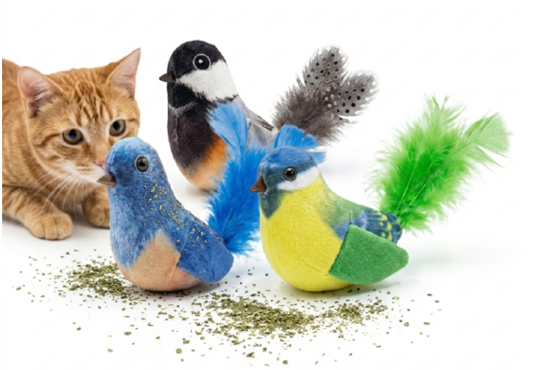 Saas Catnip Filling Bird Toy For Cat 13 x 9 cm