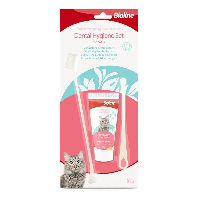 Bioline Dental Hygiene Set For Cats - 50 g