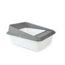 Go Fresh High Back Cat Litter Box Small Grey