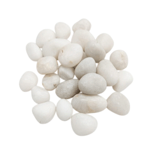 White Super Polish Pebbles (25-30 mm) 1 kg