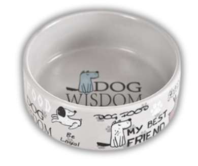 Pet Ceramic Food Bowl - Grey