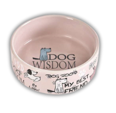 Pet Ceramic Food Bowl - Pink