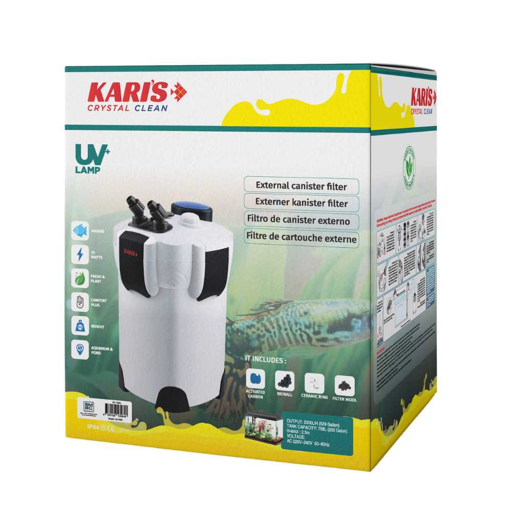 Karis Canister Filter + UV 2000L/H