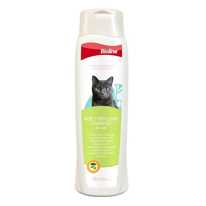 Bioline Insect Repellant Shampoo for Cats - 200 ml