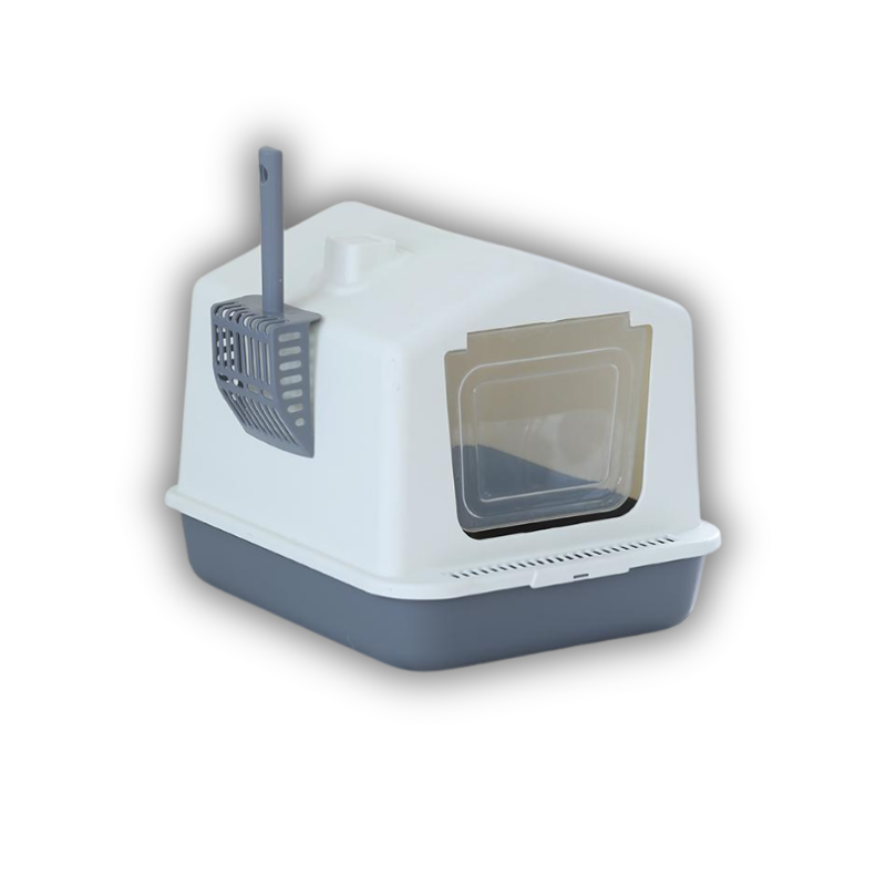 Saas Enclosed Cat Litter Box Sa2726 (Dark Gray)