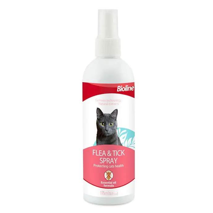 Bioline Flea and Tick Spray for Cat - 175 ml 