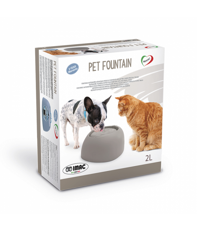 IMAC Pet Fountain- Drinking fountain for Dogs and Cats 32 x 28 x 13 cm (2L)