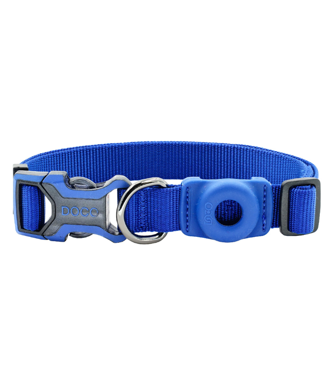 DOCO® AirTag D-ring Collar ATC-23002-15L (2.5 x 45-68cm), Large, Navy Blue