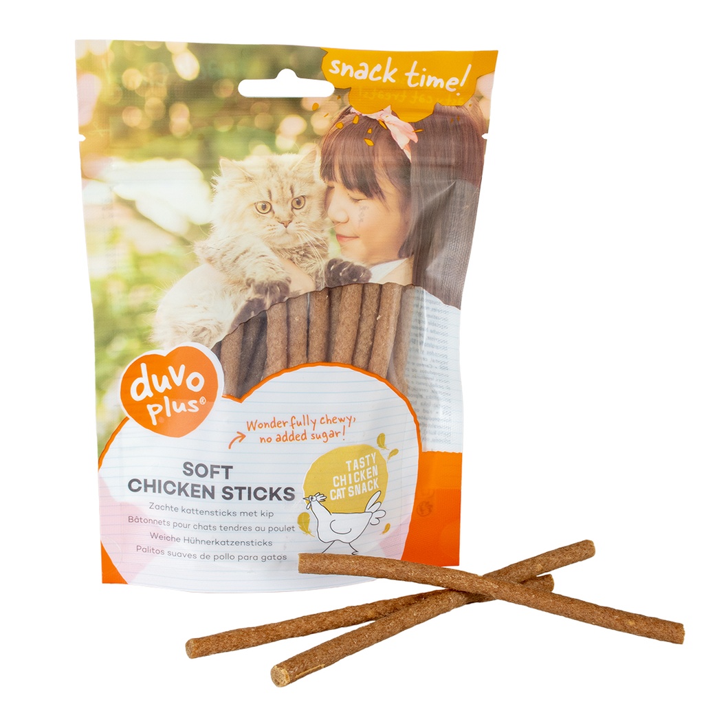 Duvo+ Soft Chicken Sticks for Cats - 50 g
