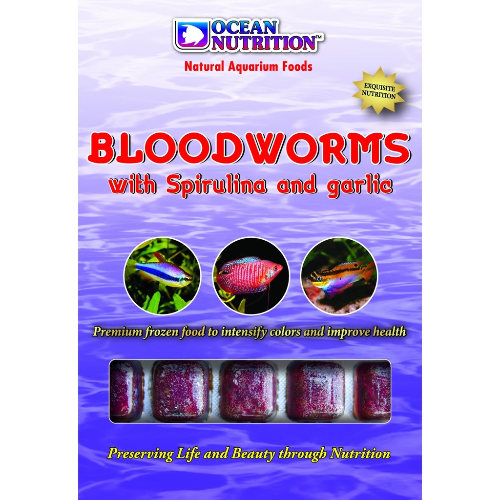 Bloodworms with Spirulina and Garlic 100g
