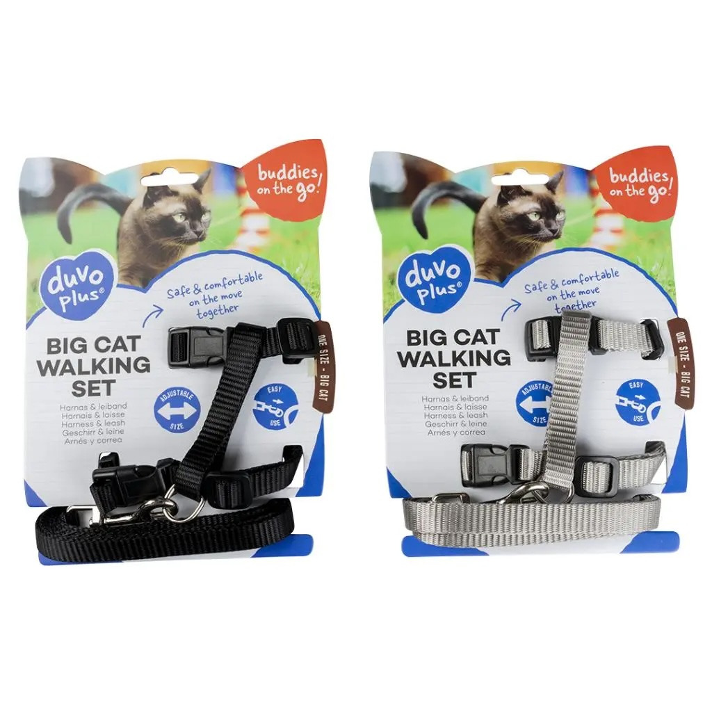  Duvo+ Big Cat Walking Set Uni Mixed Colors 30-50cm / 12Mm - 125cm