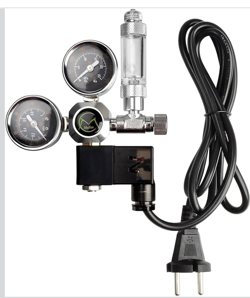 Mufan CO2 Regulator with Solenoid G5/8