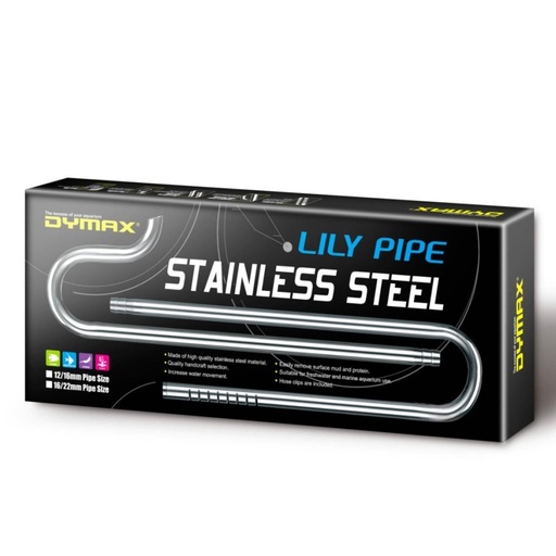 [8885009365846] Dymax Stainless Steel Lily Pipe Set 16/22 mm
