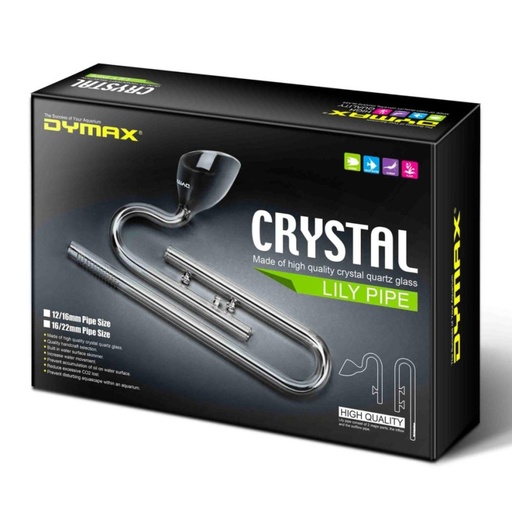 [8885009365877] Dymax Crystal Lily Pipe Set 12/16 mm