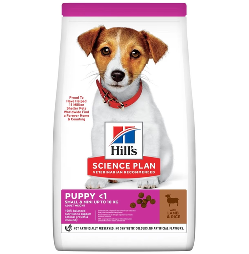 [052742048871] Hill's Science Plan Small & Mini Puppy Food with Lamb & Rice Dry - 1.5 kg