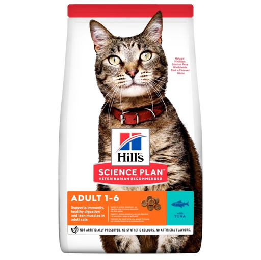 [052742023724] Hill's Science Plan Adult Cat Food with Tuna Dry - 1.5 kg