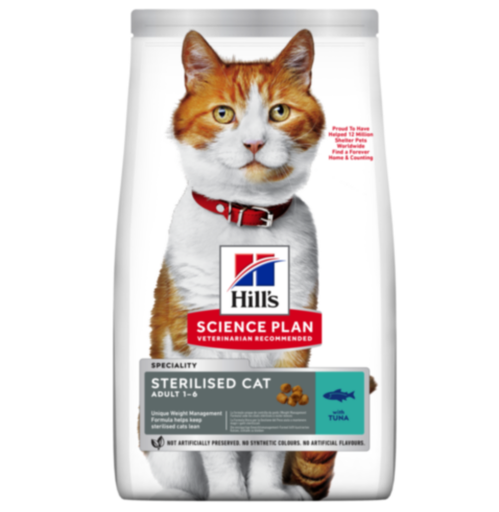 [052742059532] Hill's Science Plan Sterilised  Adult Cat Food with Chicken Dry - 1.5 kg