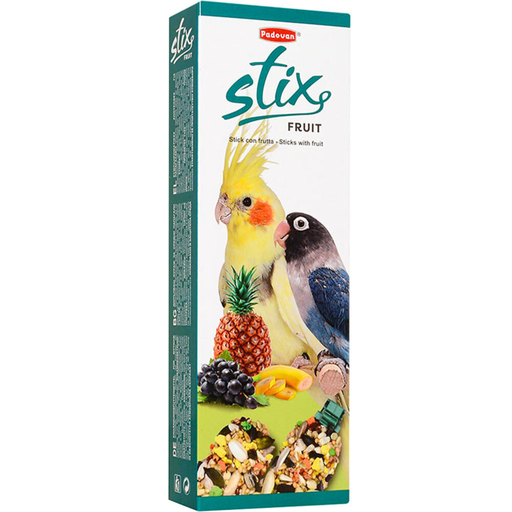 [8001254003474] Padovan Stix Fruit Parrocchetti (Cocktail/Love Bird) - 100g