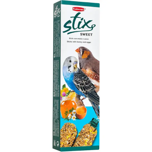 [8001254002064] Padovan Stix Sweet Parakeets And Exotic - 80 g