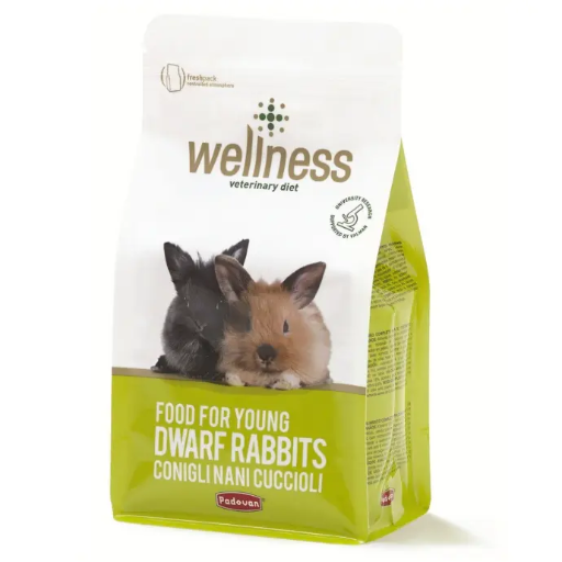 [8001254006802] Padovan Wellness Young Dwarf Rabbits - 1 kg