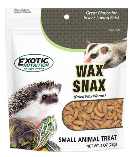 [810012542258] Wax Snax Dried Wax Worms 1 oz.