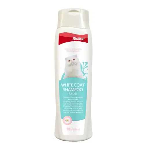 [6970117123869] Bioline White Coat Shampoo For Cat - 200 ml