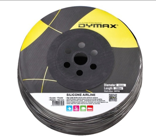 [8885009367031] Dymax Silicone Airline Tubing 4mm Dia. Per Meter