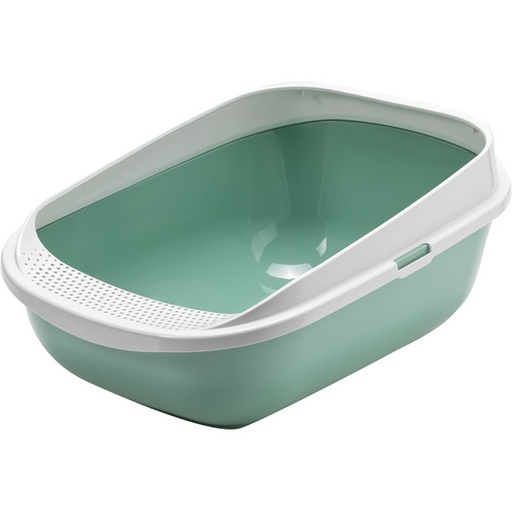 [5412087021277] Moderna Comfy Step-Litter Tray 57.6 x 42.6 x 25.5 cm-Green