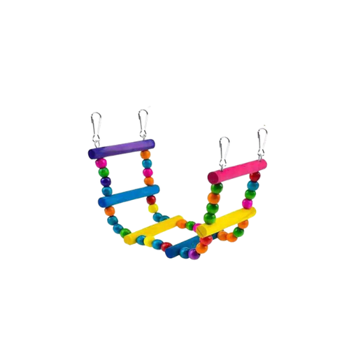 [6297222033310] Small Hanging Bird Ladder Toy - 30 cm