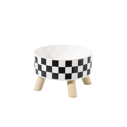 [6297222034171] Pet Single With Steel Bowls With Stand