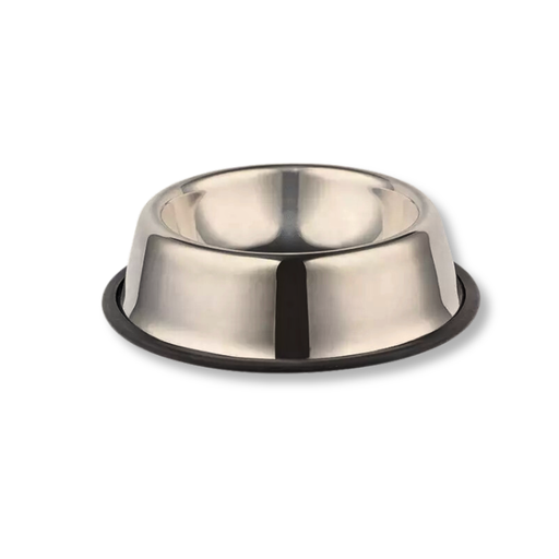 [1000000008777] Saas Pet Feeding Steel Bowl 26 cm