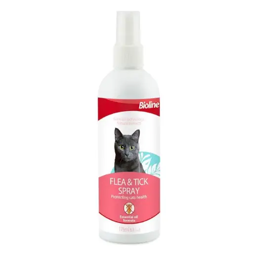 [6970117124422] Bioline Flea and Tick Spray for Cat - 175 ml 