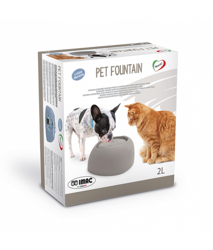 [8021799411060] IMAC Pet Fountain- Drinking fountain for Dogs and Cats 32x28x13 cm (2L)