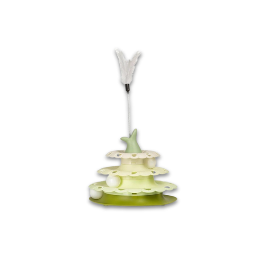 [6297222033242] Saas Jumbing Whale Cat Toy Green