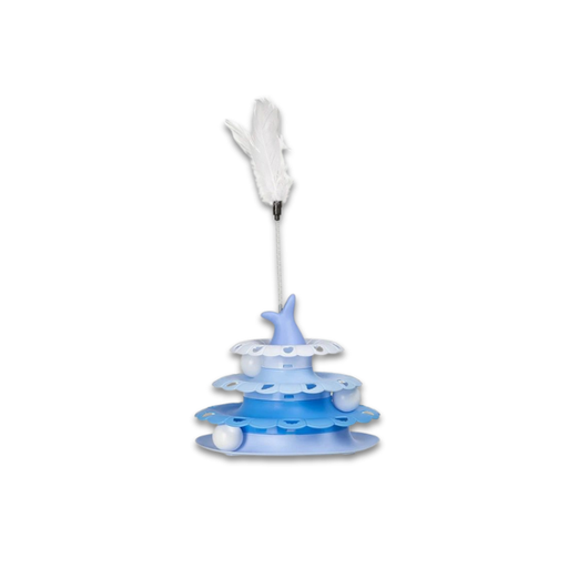 [6297222033259] Saas Jumbing Whale Cat Toy Blue