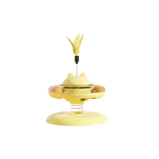 [6297222035802] Saas Cat Leaky Toy 21*17 Yellow